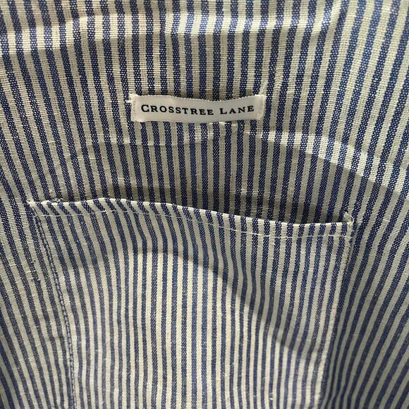 Crosstree Lane K&K Product of the Heart Globally Sourced Canvas Tote Bag Leather - Picture 8 of 9